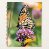 Monarch Butterfly auf Verbena & Dahlia Blank Planer (Vorderseite)