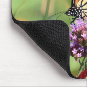 Monarch Butterfly auf Verbena Mousepad (Ecke)