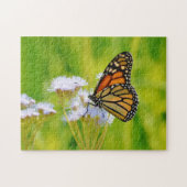 Monarch Butterfly auf Wildblumen Art Puzzle (Horizontal)