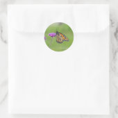 Monarch Butterfly-Aufkleber Runder Aufkleber (Tasche)