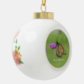 Monarch Butterfly Ball oder Schneeflocke Keramik Kugel-Ornament (Links)