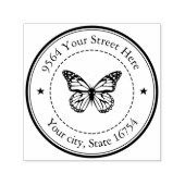 Monarch Butterfly, benutzerdefinierte Adresse Permastempel (Design)