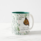 Monarch Butterfly Benutzerdefinierte Werbebotschaf Zweifarbige Tasse (VorderseiteRechts)