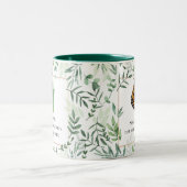 Monarch Butterfly Benutzerdefinierte Werbebotschaf Zweifarbige Tasse (Mittel)