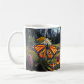 Monarch Butterfly Berg Schöne Wiesen Kaffeetasse (Links)