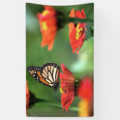 Monarch Butterfly-Bestäubung Banner (Vertikal)