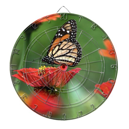 Monarch Butterfly-Bestäubung Dartscheibe (vorne)