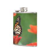 Monarch Butterfly-Bestäubung Flachmann (Links)