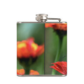 Monarch Butterfly-Bestäubung Flachmann (Rückseite)