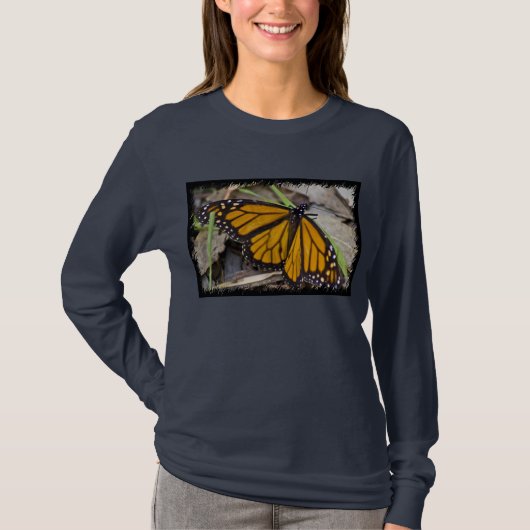 Monarch Butterfly Black Edge T-Shirt (Vorderseite)