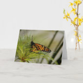 Monarch Butterfly-Blank-Karte Karte (Gelbe Blume)