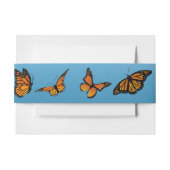 Monarch Butterfly Blue Ombre Einladungsbanderole (Vorderseite Beispiel)