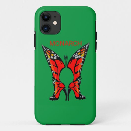 MONARCH BUTTERFLY BOOTS DESIGN Case-Mate iPhone HÜLLE (Rückseite)