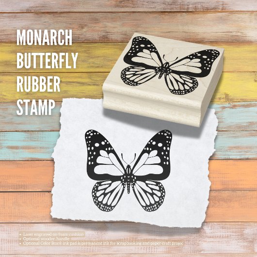 Monarch Butterfly-Briefmarke Gummistempel