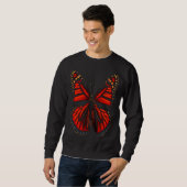 Monarch Butterfly Bright Colors Beautiful Insects Sweatshirt (Vorne ganz)