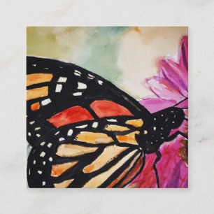 Monarch Butterfly Business Card Quadratische Visitenkarte