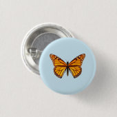 Monarch Butterfly Button (Vorne & Hinten)