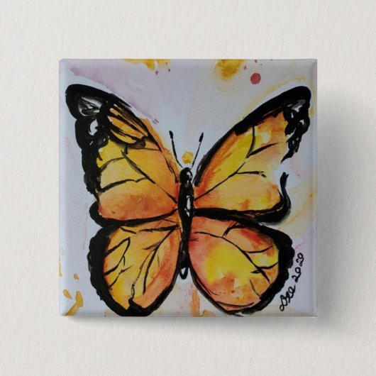 Monarch Butterfly Button (Vorderseite)