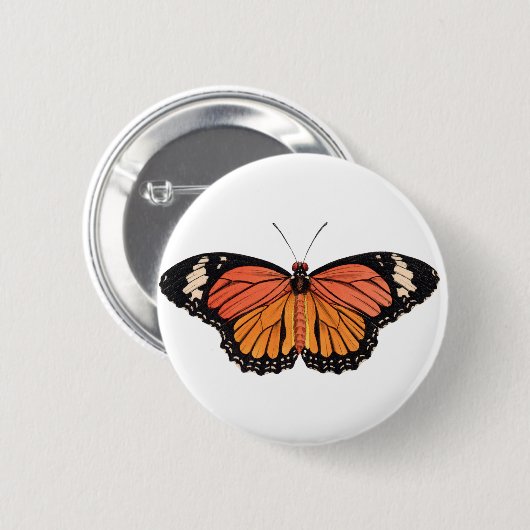 Monarch Butterfly Button (Vorne & Hinten)