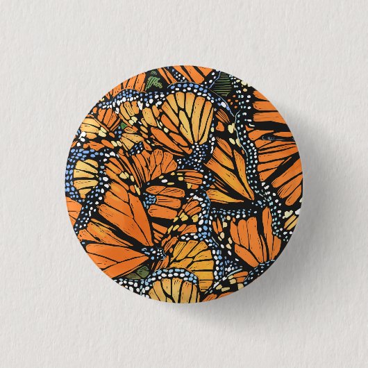 Monarch Butterfly Button (Vorderseite)
