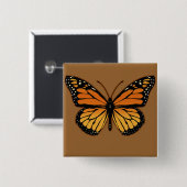 Monarch Butterfly Button (Vorne & Hinten)