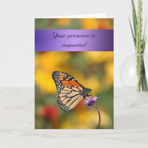 Monarch Butterfly Card Einladung
