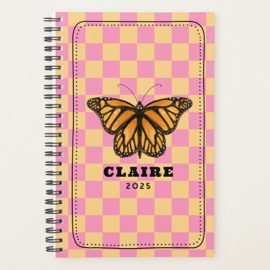 Monarch Butterfly Checkerboard Planer (Vorderseite)
