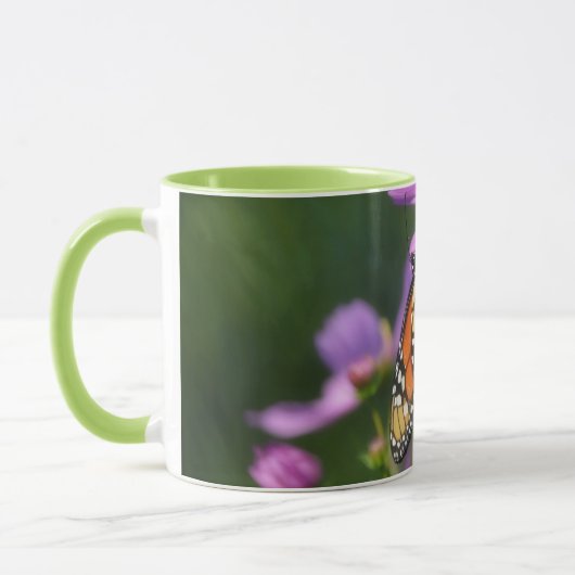 Monarch Butterfly Close Up Mug Cup Tasse (Links)