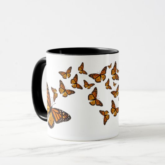 Monarch Butterfly Coffee Tea Office Gift Ceramic Tasse (Vorderseite Links)