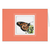 Monarch Butterfly (Colorized) note card (Vorderseite (Horizontal))