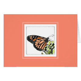 Monarch Butterfly (Colorized) note card