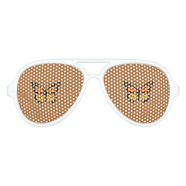 Monarch Butterfly Colors Sonnenbrille (Vorderseite)