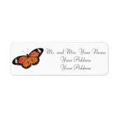 Monarch Butterfly Custom Address Labels (Vorne)