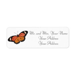 Monarch Butterfly Custom Address Labels