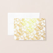 Monarch Butterfly Daisy Art Daisies Monarchs Folienkarte (Vorderseite mit Umschlag)