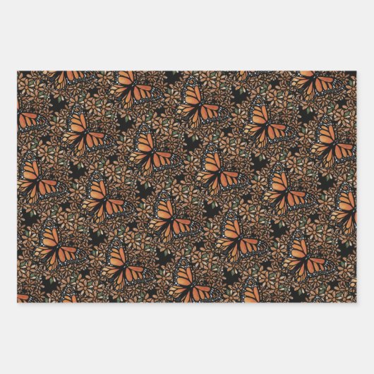 Monarch Butterfly Daisy Art Daisies Monarchs Geschenkpapier Set (Vorderseite 3)