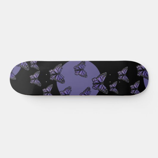 Monarch Butterfly Daisy Art Daisies Monarchs Skateboard (Horizontal)