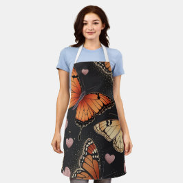 Monarch Butterfly Design All-Over-Print-Schürze Schürze