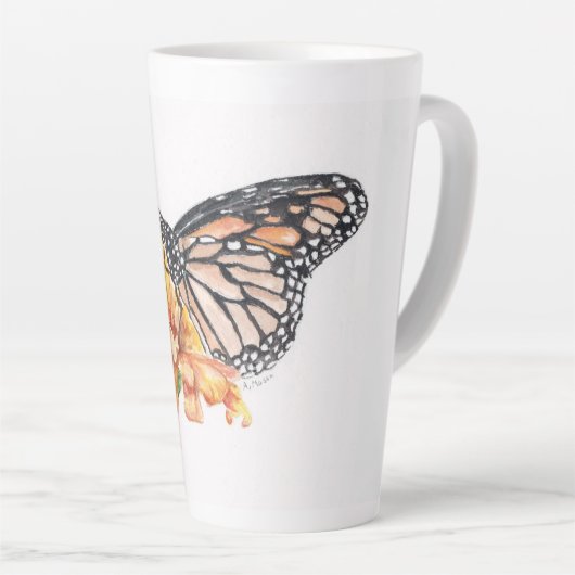 Monarch Butterfly Design auf Tasse / Cup (Rechte Ecke)