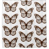 Monarch Butterfly Design - Duschvorhang (Vorderseite)