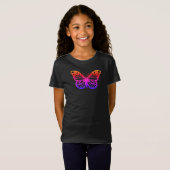 Monarch Butterfly Design - Girls' Fine Jersey T-Sh T-Shirt (Vorne ganz)