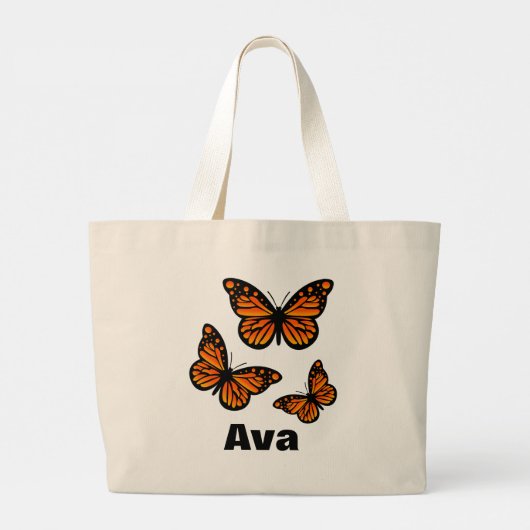 Monarch Butterfly Design - Jumbo-Tasche Jumbo Stoffbeutel (Rückseite)