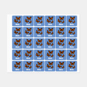 Monarch Butterfly Design - Kleiner Platz Kleidung Etiketten (Blatt)