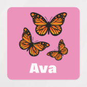 Monarch Butterfly Design - Kleiner Platz Kleidung Etiketten (Design 1)