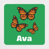 Monarch Butterfly Design - Kleiner Platz Kleidung Etiketten (Design 2)