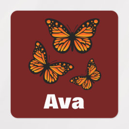 Monarch Butterfly Design - Kleiner Platz Kleidung  Etiketten