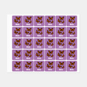 Monarch Butterfly Design - Kleiner Platz Kleidung Etiketten (Blatt)