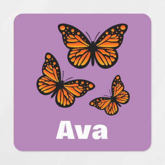 Monarch Butterfly Design - Kleiner Platz Kleidung Etiketten (Design 1)