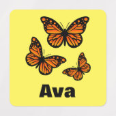 Monarch Butterfly Design - Kleiner Platz Kleidung Etiketten (Design 2)