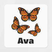 Monarch Butterfly Design - Kleiner Platz Kleidung  Etiketten (Design 2)
